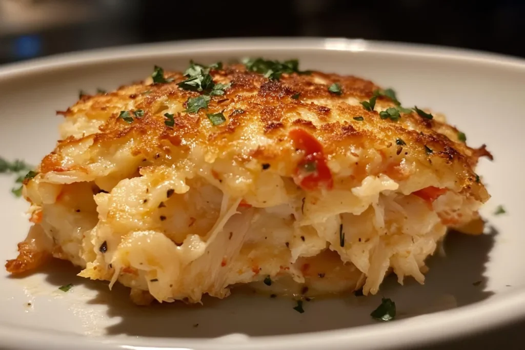 Crab cakes on awhite plate