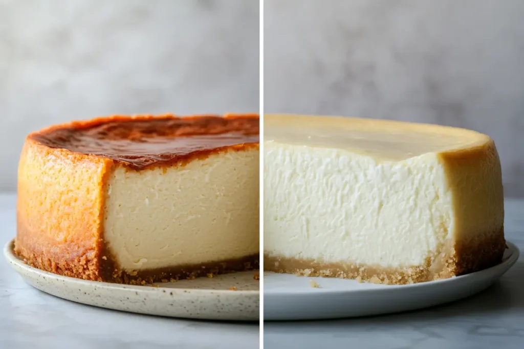 Cream cheese, eggs, heavy cream, and sour cream displayed for New York and regular cheesecake preparation.